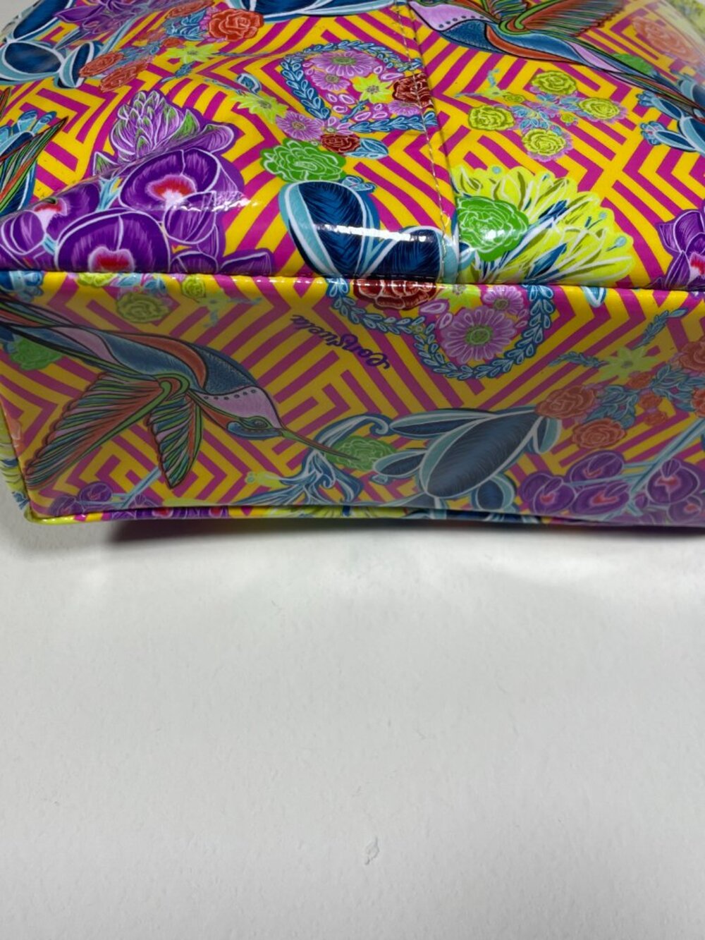 Consuela Hummingbird Grab N' Go Small Mini Tote Bag 8.5" x 9" Tropical Travel! - Picture 5 of 6